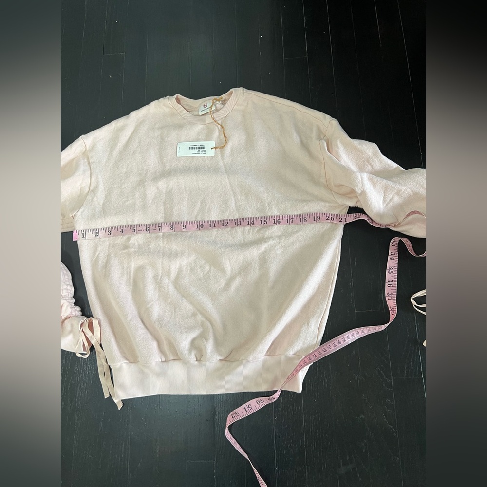 Ag Adriano Goldschmied women’s Light Pink Sweatshirt size XS - Picture 6 of 9